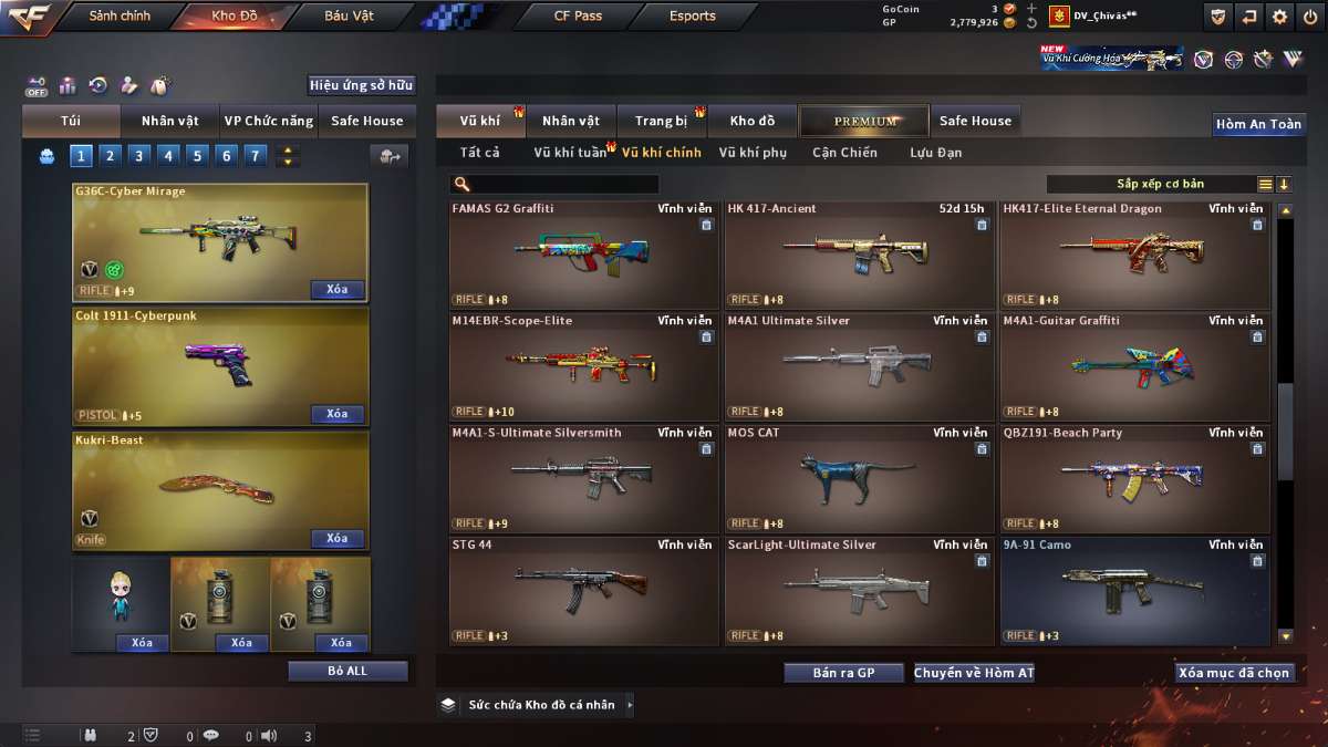 shop acc cf uy tin gia re